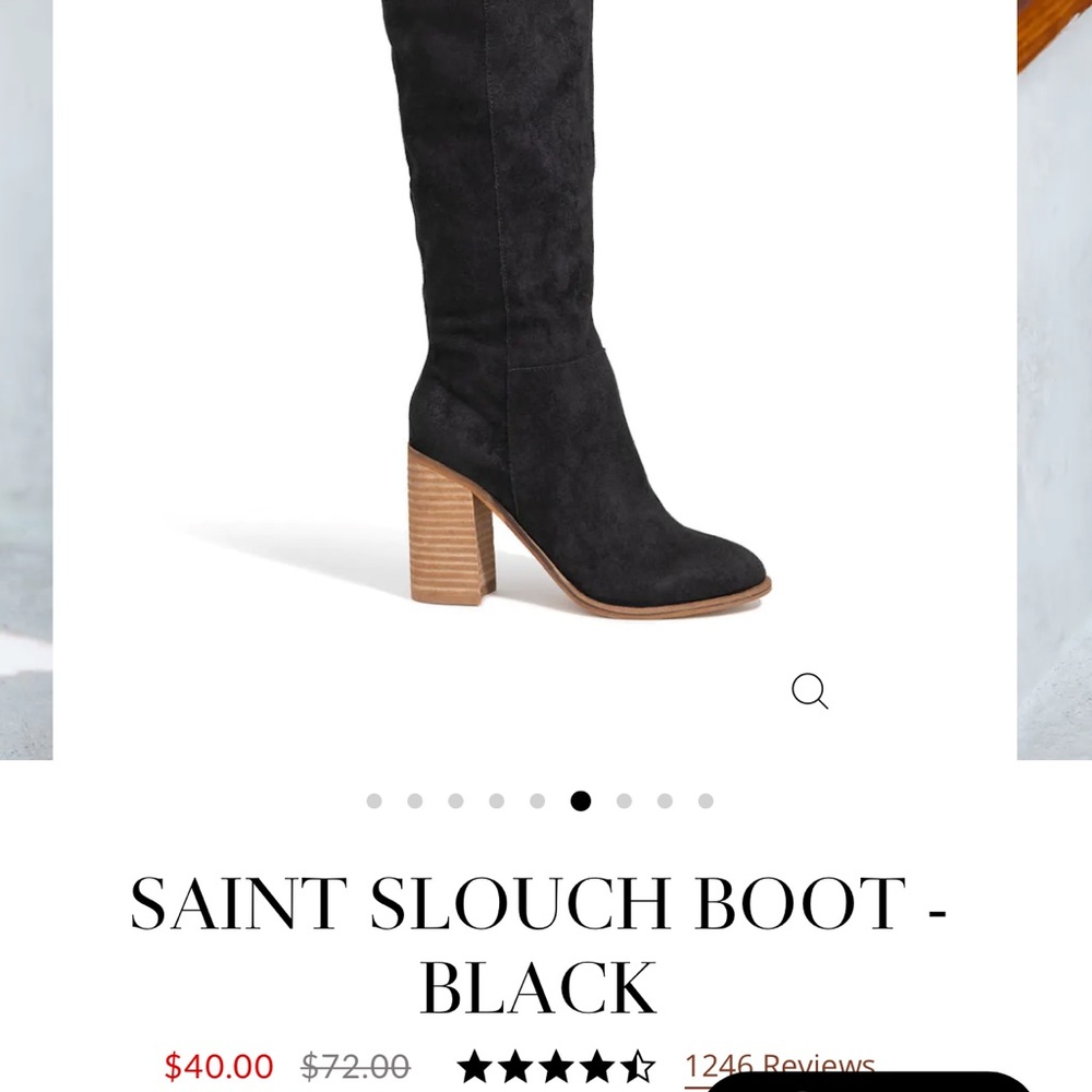 VICI suede slouch boot: sold out! Worn once for my maternity shoot